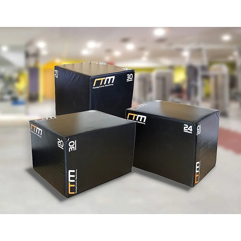 Adjustable Foam Plyo Jump Box - 20", 24", 30" Heights