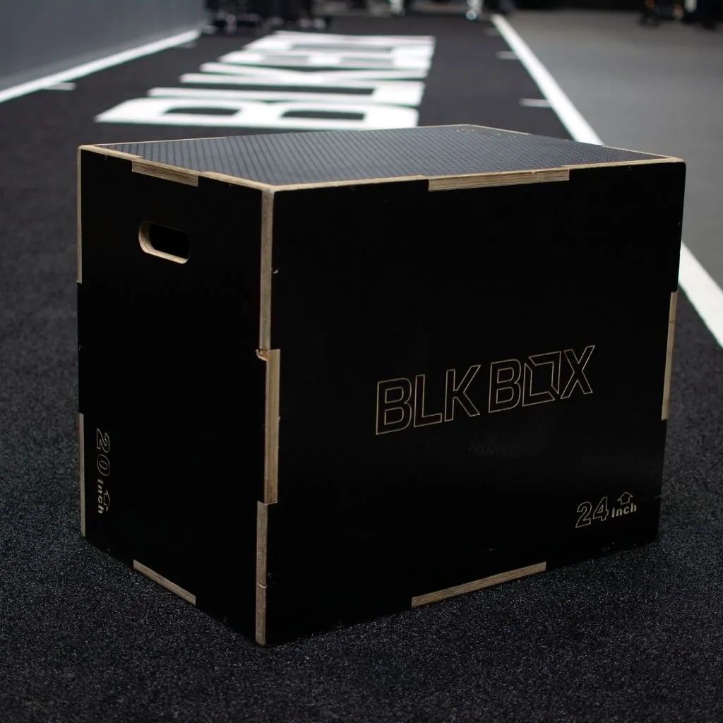 BLK BOX Anti-Slip 3in1 Wooden Plyo Jump Box