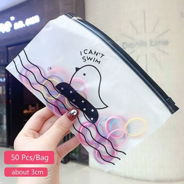 Children Cute Candy Cartoon Solid Rubber Bands