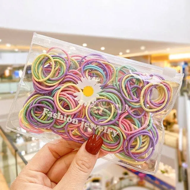 Children Cute Candy Cartoon Solid Rubber Bands