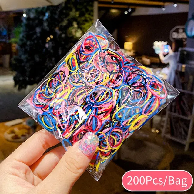 Children Cute Candy Cartoon Solid Rubber Bands