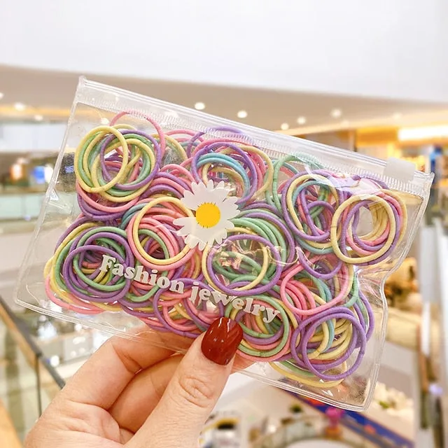Children Cute Candy Cartoon Solid Rubber Bands