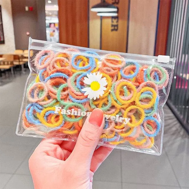 Children Cute Candy Cartoon Solid Rubber Bands