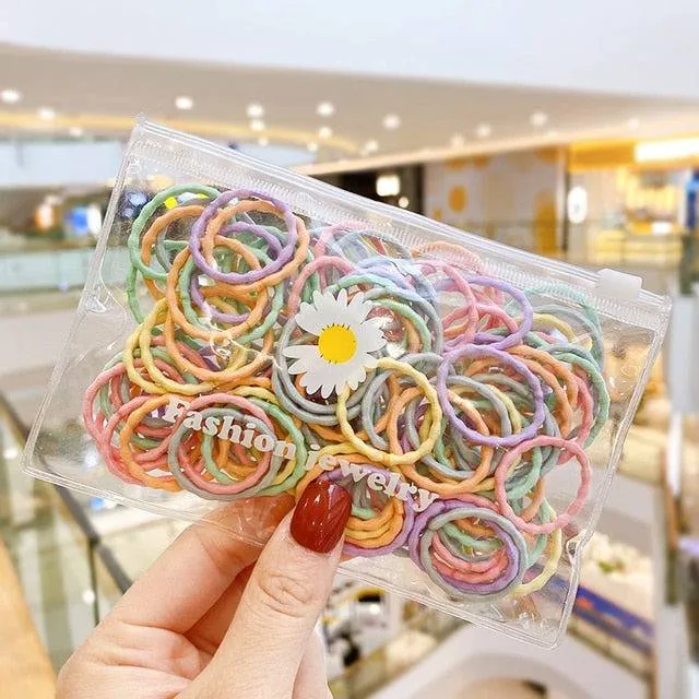 Children Cute Candy Cartoon Solid Rubber Bands