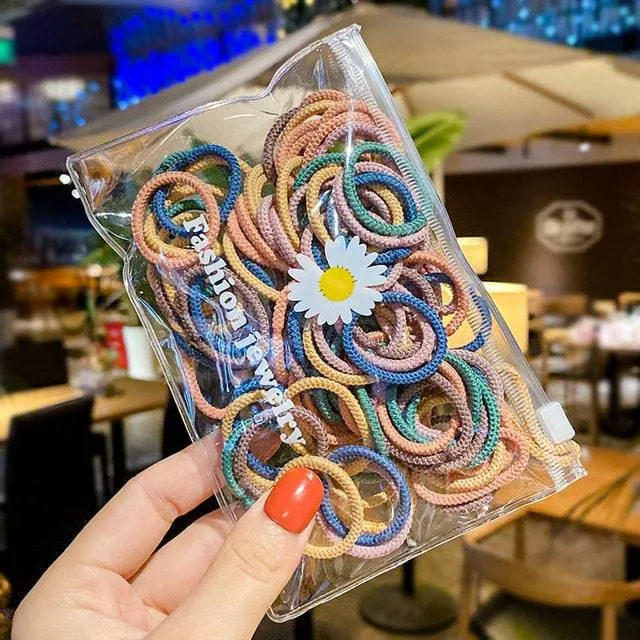 Children Cute Candy Cartoon Solid Rubber Bands