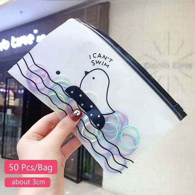 Children Cute Candy Cartoon Solid Rubber Bands