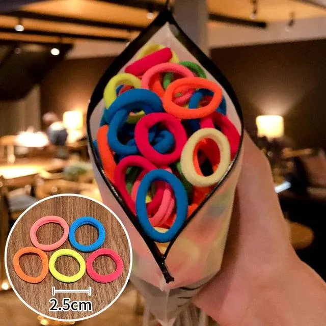 Children Cute Candy Cartoon Solid Rubber Bands