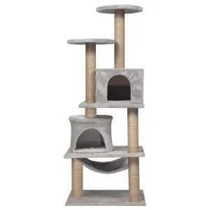 Condo Pet Furniture Multi-Level Kitten Activity Tower Play House with Sisal Scratching Posts Perch