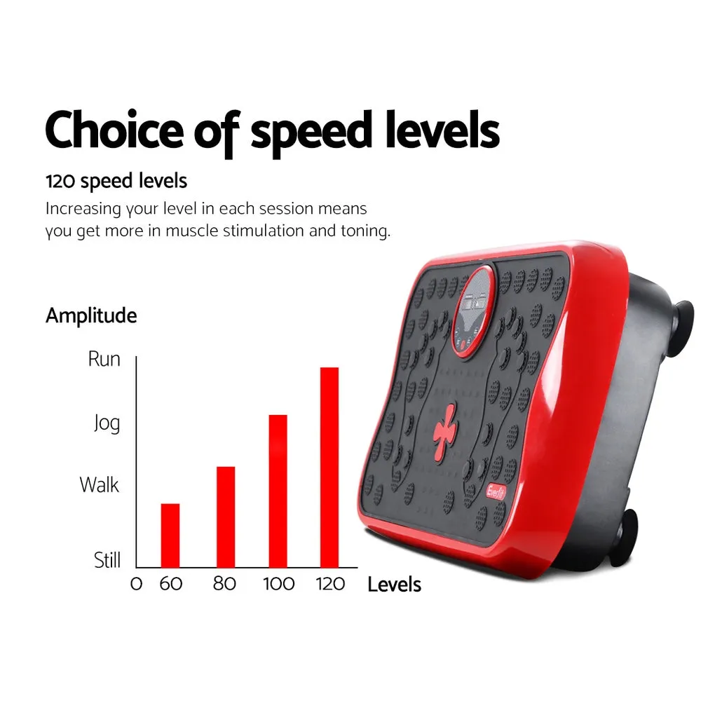 Dual-Motor Vibration Platform w/ Resistance Bands - Everfit