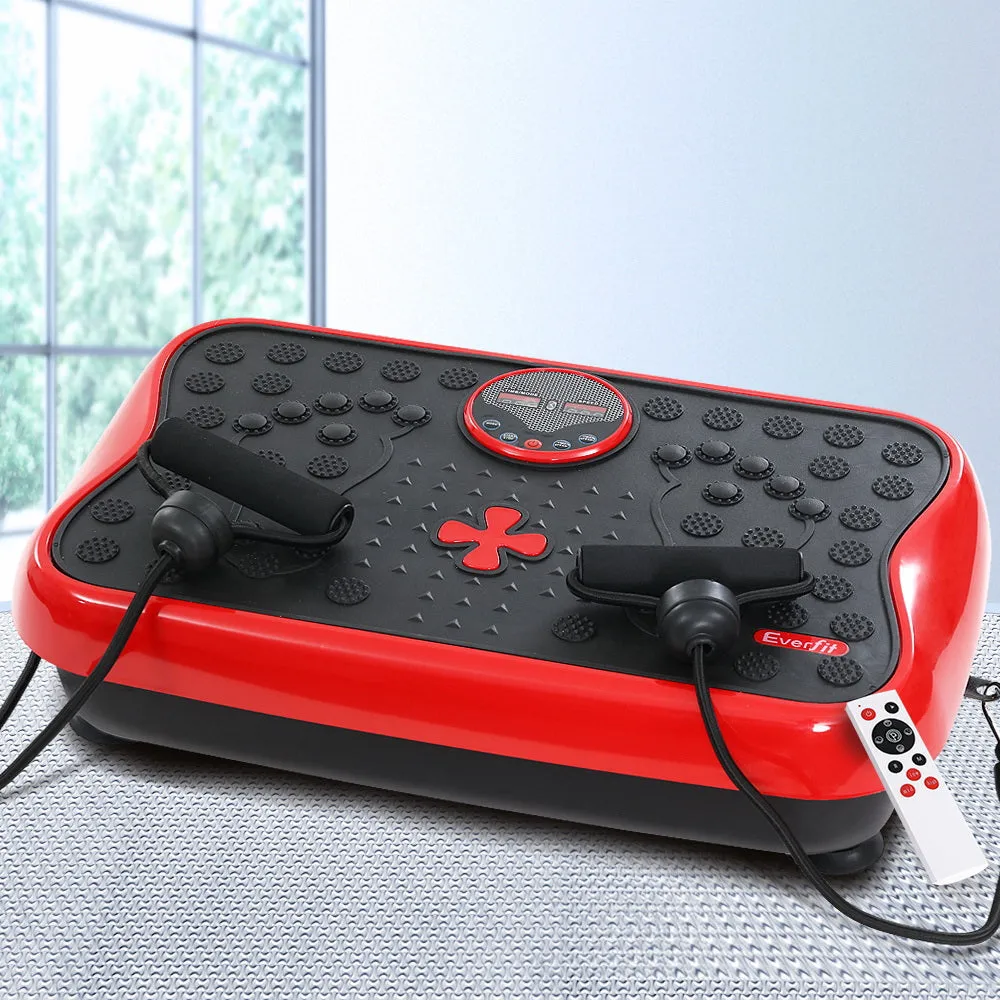 Dual-Motor Vibration Platform w/ Resistance Bands - Everfit