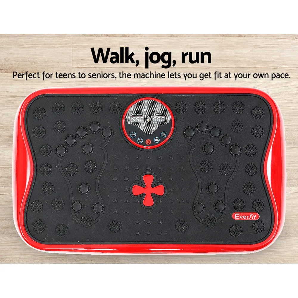 Dual-Motor Vibration Platform w/ Resistance Bands - Everfit