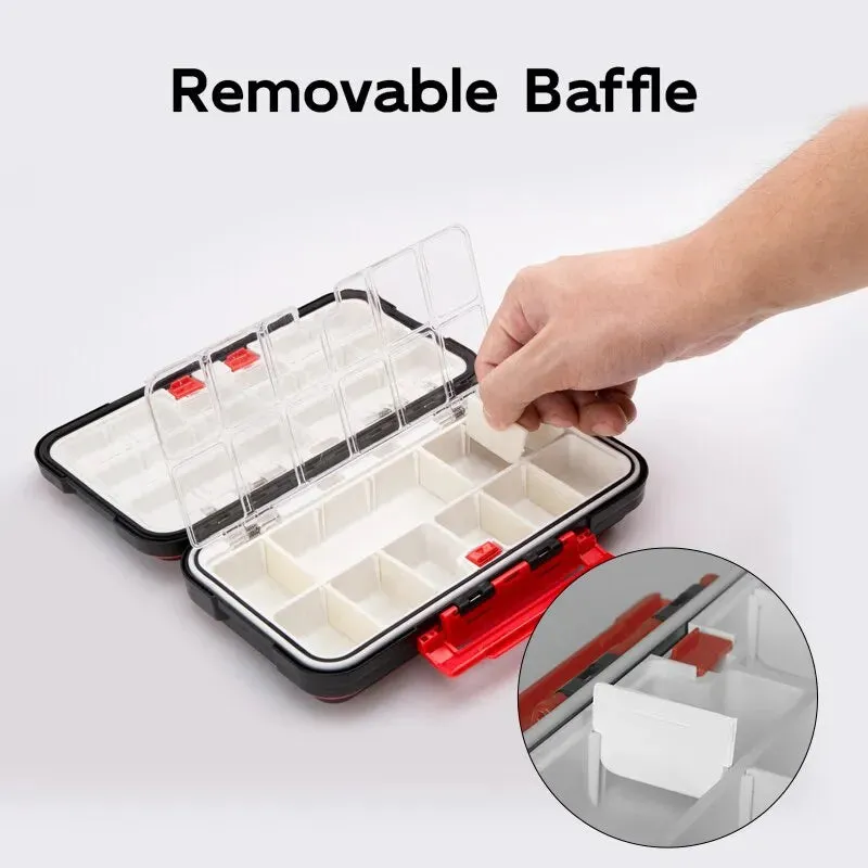 Fishing Tackle Box Waterproof Double Sided Multifunctional