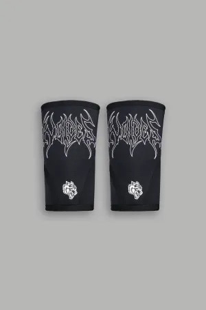 Metal Elbow Sleeves in Black