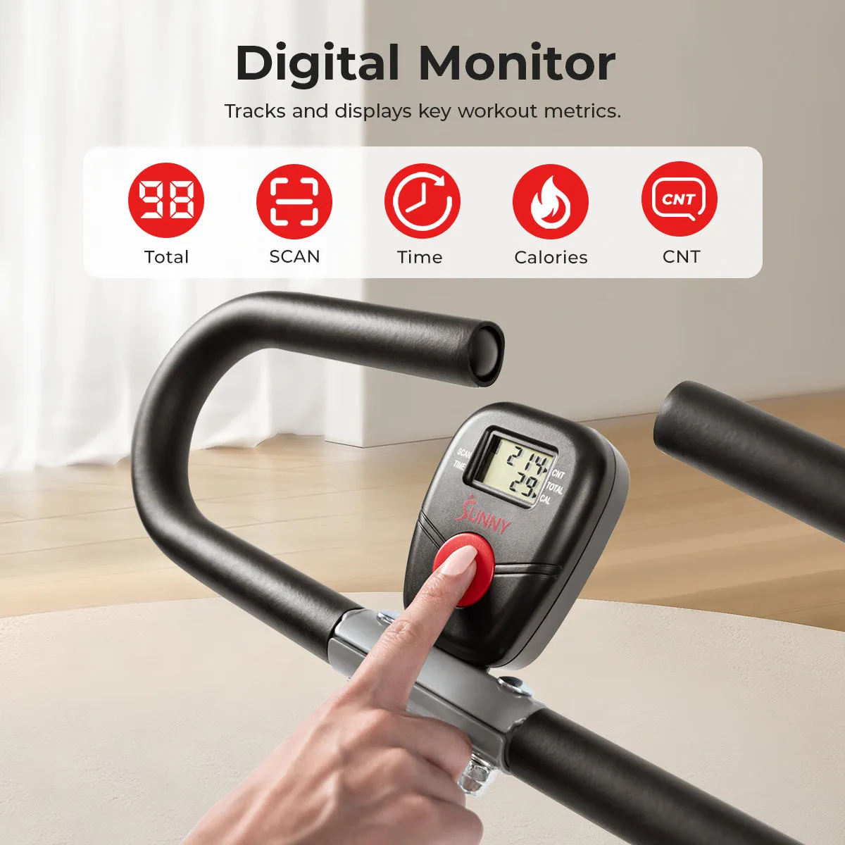 Upright Row-N-Ride® Squat Assist Trainer Machine for Abs and Glute Workout